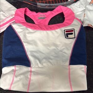 Fila set  Medium -3 tennis shoes size 8.5 / Lucky in Love M
Clash raquet